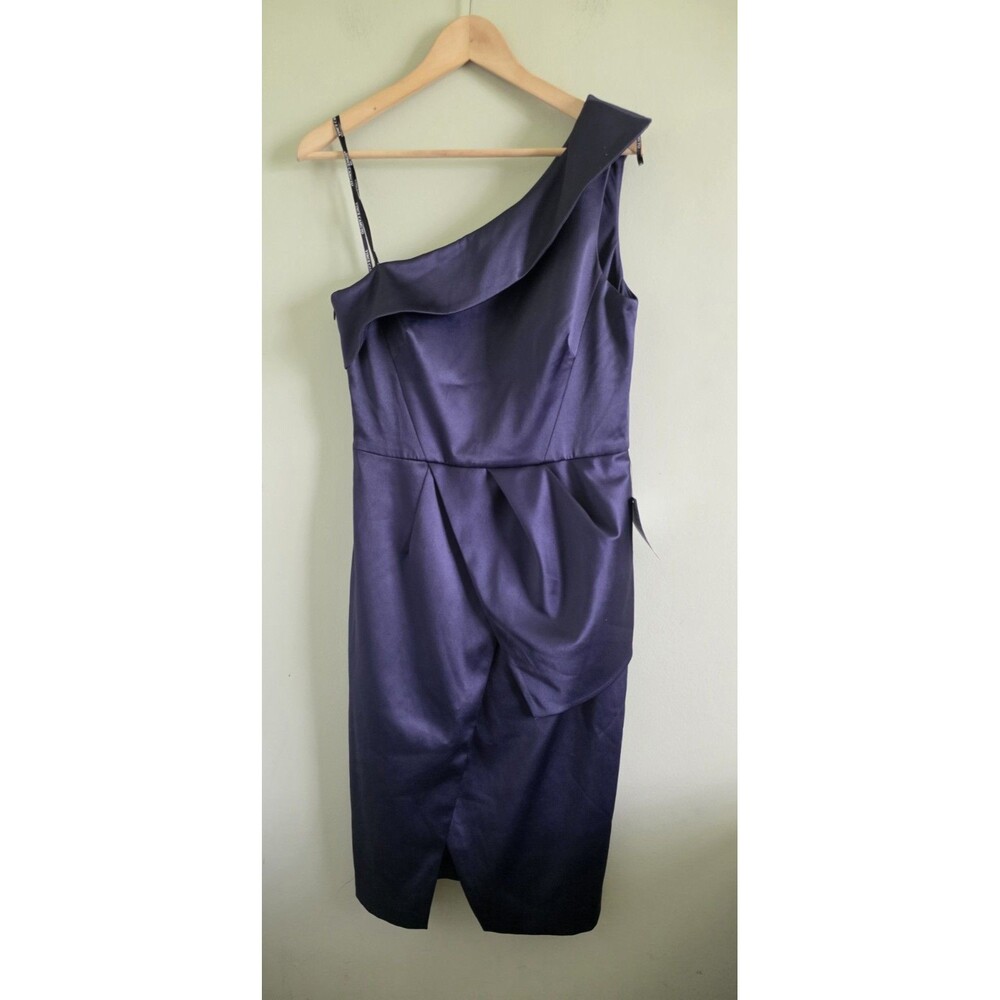 Nwt vince camuto one shoulder cocktail Party Evening Wear Blue dress Size 10
